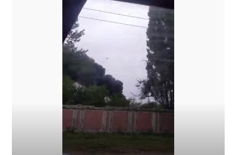 скріншот В окупованій Горлівці горить завод “Стирол”, що належав Фірташу