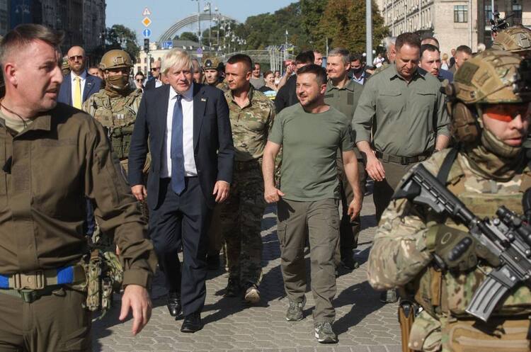 Johnson arrived in Kyiv, announcing a new package of military assistance for Ukraine Johnson arrived in Kyiv, announcing a new package of military assistance for Ukraine