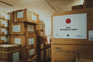 ООН спільно з урядом Японії надіслали в Україну 100 тонн гумдопомоги