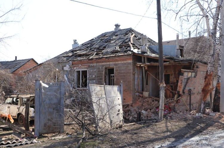 russian troops attacked Derhachi town in Kharkiv Oblast from the S-300 missile system russian troops attacked Derhachi town in Kharkiv Oblast from the S-300 missile system