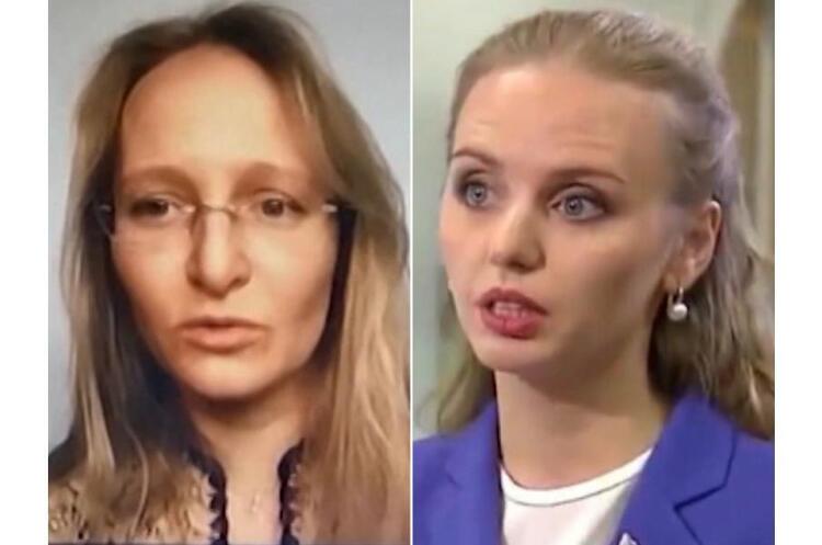 Доньки путіна: ліворуч Катерина Тихонова і праворуч Марія Путіна Доньки путіна потрапили під санкції України