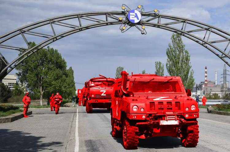 Окупанти вивезли техніку з ЗАЕС через візит МАГАТЕ Окупанти вивезли техніку з ЗАЕС через візит МАГАТЕ