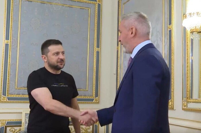 Зеленський вперше зустрівся з міністром оборони Італії у Києві