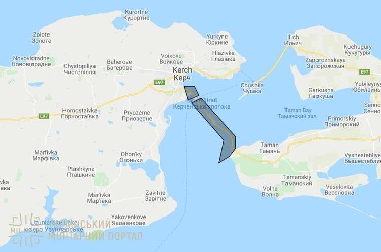 росія заборонила прохід суден з “закордонним вантажем” через Керченську протоку