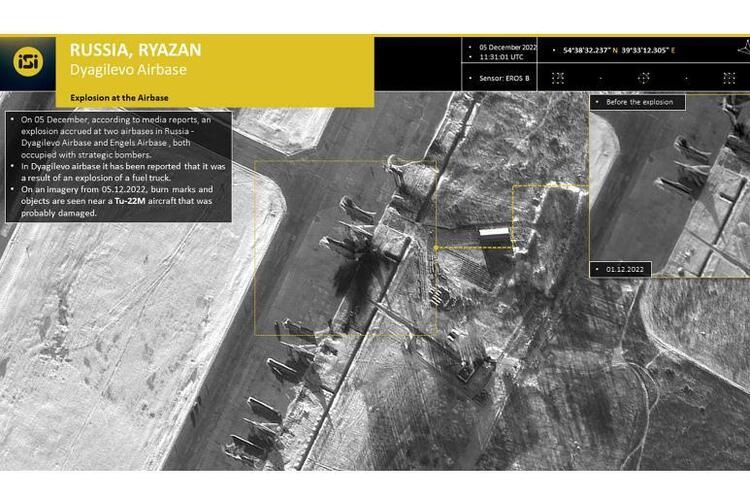 фото ImageSat International З’явилися супутникові знімки, на яких видно пошкодження російської авіабази