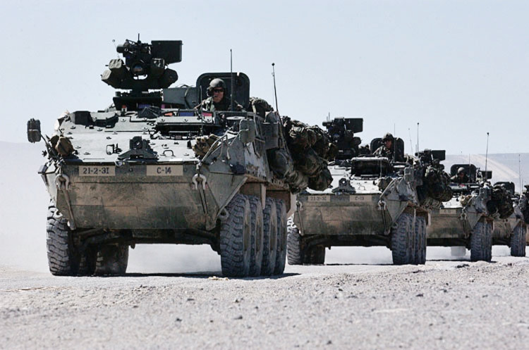 Бронемашини Stryker США оголосили про новий пакет військової допомоги Україні на $2,5 млрд