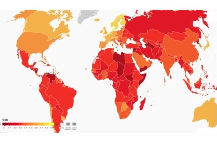 фото DR Transparency International опублікувала рейтинг сприйняття корупції: Східна Європа та росія в лідерах