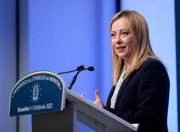 Прем'єр-міністр Італії Джорджа Мелоні прибула до Києва Прем'єр-міністр Італії Джорджа Мелоні прибула до Києва