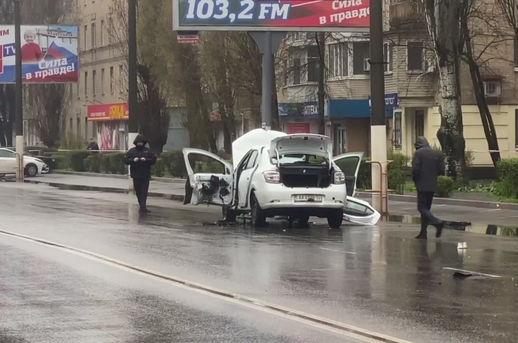 Car explosion in Melitopol, local collaborator injured Car explosion in Melitopol, local collaborator injured
