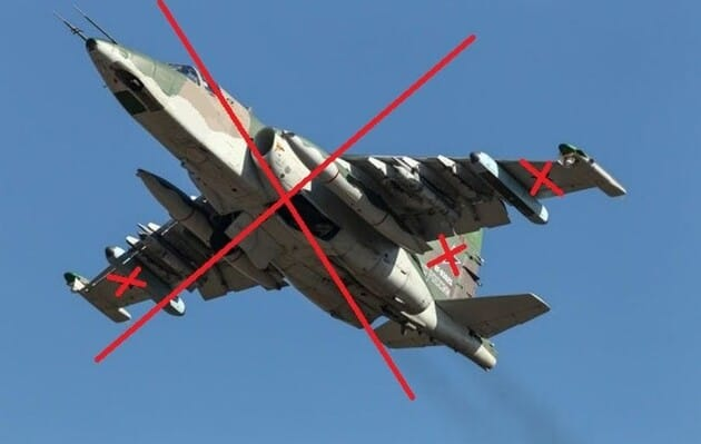 Зображення ілюстративне Оборонці збили російський літак Су-25 на Донеччині