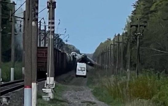 скріншот У Брянській області росії вдруге за два дні підірвали залізницю