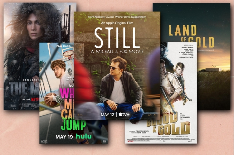 Колаж: Володимир Зайончковський, Mind UA. 5 головних фільмів травня на Netflix, Apple TV+ та інших стримінгових сервісах: «Мати» з Дженніфер Лопес, «Білі люди не вміють стрибати» і не тільки