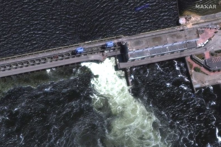 At least 150 tonnes of lubricating oil has entered the Dnipro River following the sabotage of the Kakhovka Hydroelectric Power Plant