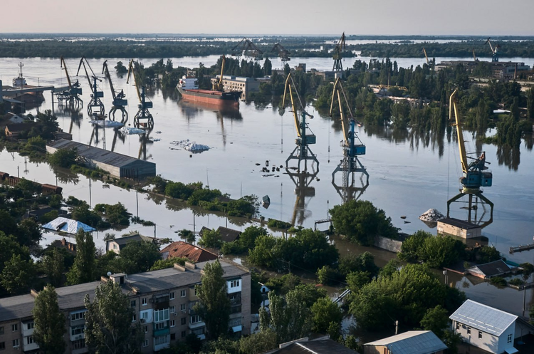 600 square kilometres of Kherson Oblast are already underwater 600 square kilometres of Kherson Oblast are already underwater