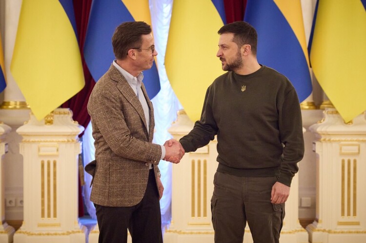 Ульф Крістерссон та Володимир Зеленський у Києві Швеція дозволить розміщення військ НАТО у себе ще до того, як вступить в альянс
