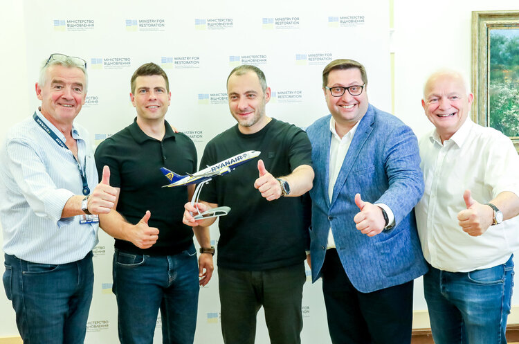 фото mtu.gov.ua Ryanair хоче інвестувати в Україну $3 млрд і готова після закінчення війни здійснювати 600 рейсів щотижня