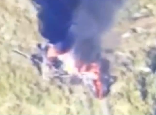 Defenders downed russian Ka-52 helicopter Defenders downed russian Ka-52 helicopter