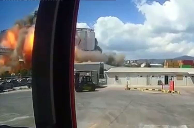 UPDATED: An explosion occurred at the Turkish Grain Board's warehouse in a Turkish port UPDATED: An explosion occurred at the Turkish Grain Board's warehouse in a Turkish port