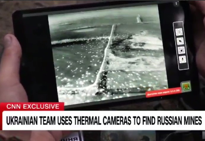 CNN: Ukrainian military finds a way to detect mines using thermal imagers CNN: Ukrainian military finds a way to detect mines using thermal imagers