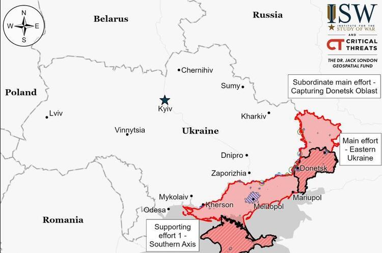 @TheStudyofWar ISW: ЗСУ наступають в районі Роботиного, а російським військам не вистачає поповнень особового складу