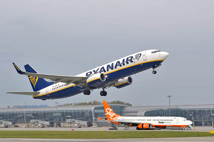Ryanair перевіз рекордну кількість пасажирів у серпні