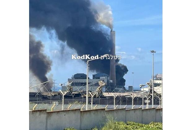 фото з соцмереж Хамас завдав удару по електростанції «Рутенберг» – другій за величиною в Ізраїлі