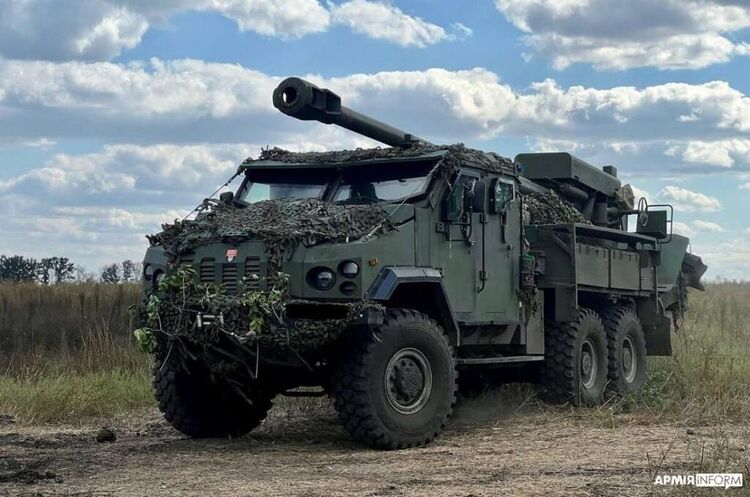 Українська колісна самохідна гаубиця 2С22 «Богдана» Міноборони від 1 листопада скоротило терміни постачання української техніки та зброї до ЗСУ