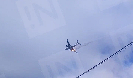 У росії загорівся й упав військовий літак, ймовірно Іл-76 — росЗМІ У росії загорівся й упав військовий літак, ймовірно Іл-76 — росЗМІ