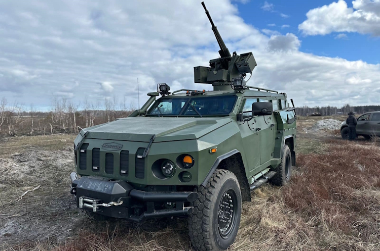 Бронеавтомобіль «Новатор» Компанія «Українська бронетехніка» провела успішні випробування бронеавтомобіля «Новатор» з бойовим модулем «ТАВРІЯ-14,5»