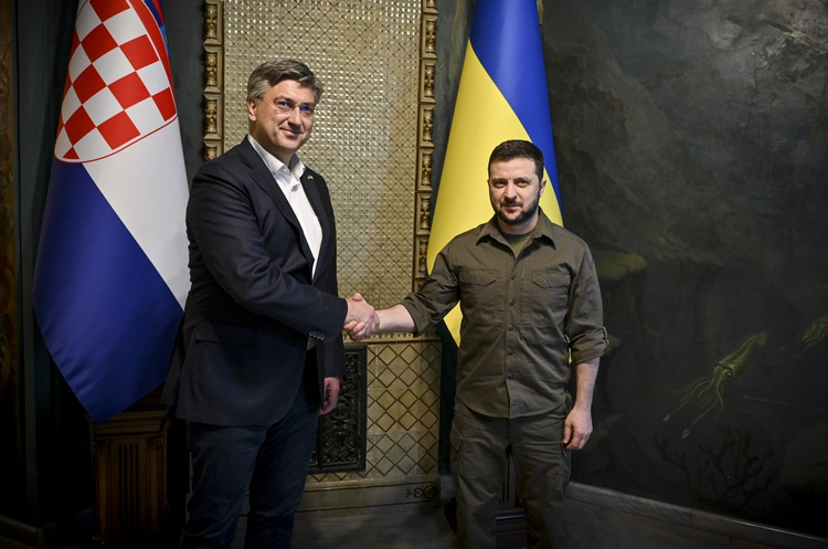 Андрей Пленкович на зустрічі із Володимиром Зеленським Хорватія обрала проукраїнський уряд: проти голосували 43% депутатів
