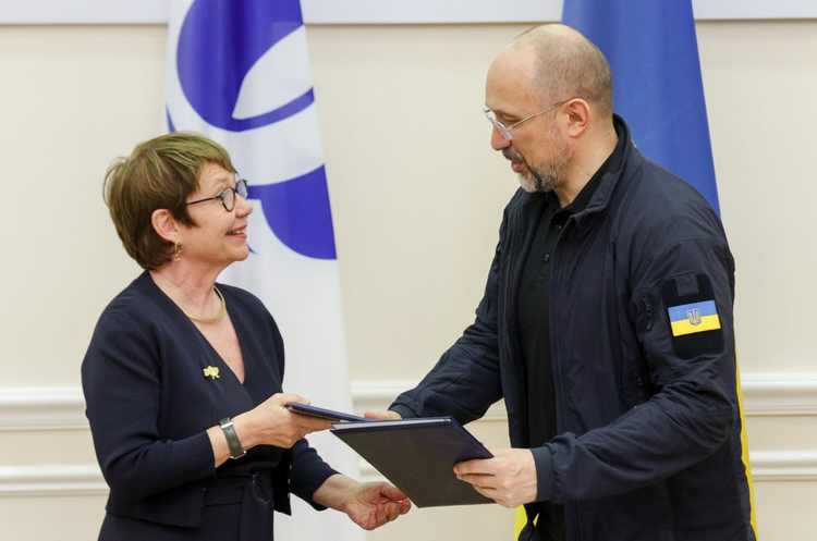 Денис Шмигаль та президентка ЄБРР Оділь Рено-Бассо ЄБРР виділяє 300 млн євро на підтримку енергосектору України