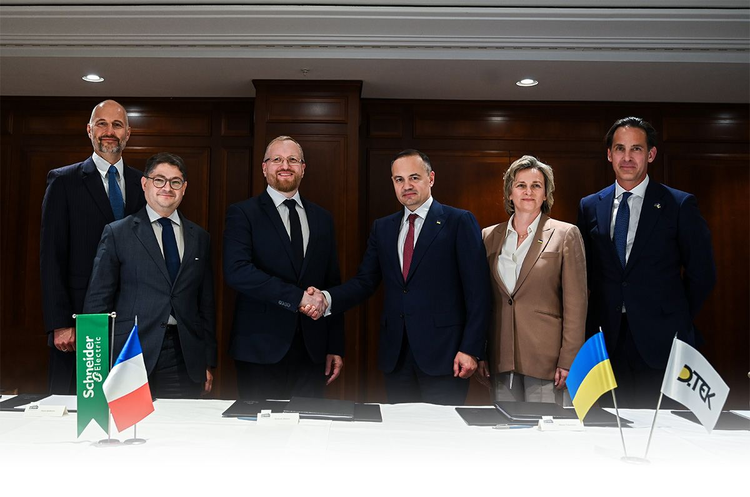 ДТЕК та Schneider Electric підписали угоду про впровадження інновацій в енергетику України ДТЕК та Schneider Electric підписали угоду про впровадження інновацій в енергетику України