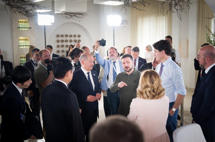 фото @Bundeskanzler Зеленський на саміті G7: Нам потрібен механізм конфіскації усіх $300 млрд російських активів
