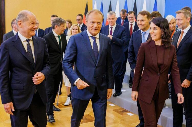 фото @Bundeskanzler Шольц і Туск домовилися разом протистояти російській агресії у Європі