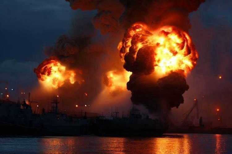 фото DR Британська розвідка: Після удару по порту «Кавказ» росія змушена знову везти паливо по Кримському мосту
