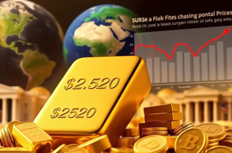 Ціна золота вперше в історії перевищили позначку в $2550 за унцію Ціна золота вперше в історії перевищили позначку в $2550 за унцію