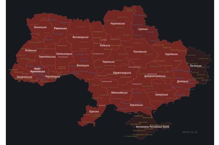 фото DR Ракетний удар росіян по Україні — пуски ракет зафіксовано практично по всіх регіонах