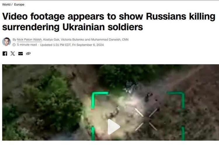 CNN опублікував відео з розстрілами українських полонених CNN опублікував відео з розстрілами українських полонених