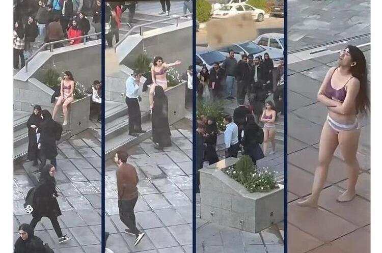 фото з соцмереж В Ірані студентка роздяглася на знак протесту проти нападів на жінок за «неправильне» носіння хіджабу, її затримали