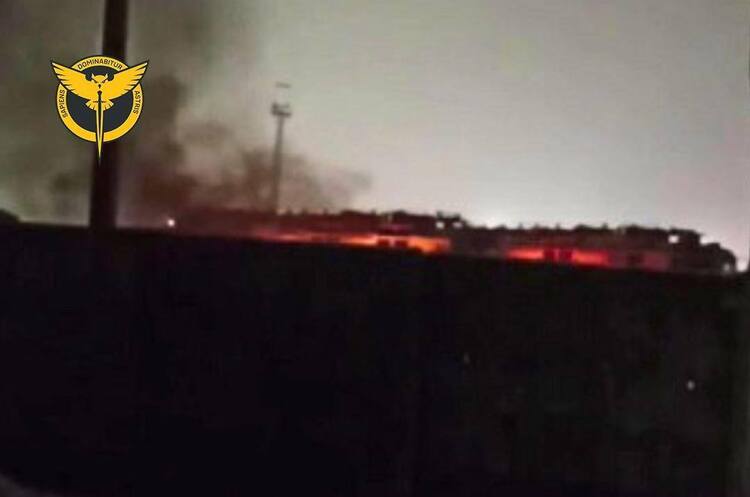 Фото: Головне управління розвідки МО У рф згоріли два магістральні тепловози – ГУР