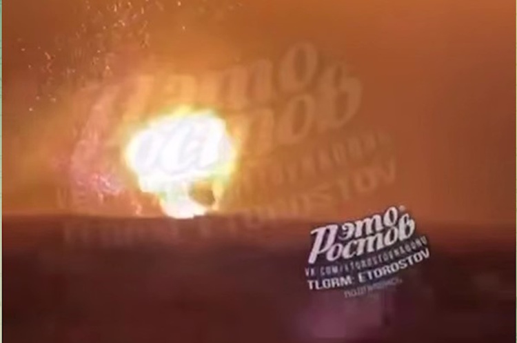 скріншот «Вщент»: українські дрони знищили великий склад боєприпасів в Ростовській області