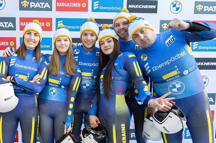 Збірна України Вперше в історії Україна виборола медаль в естафеті Кубка світу з санного спорту