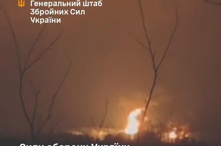 Фото: Генштаб ЗСУ Українські військові ударили по нафтобазі біля Воронежа