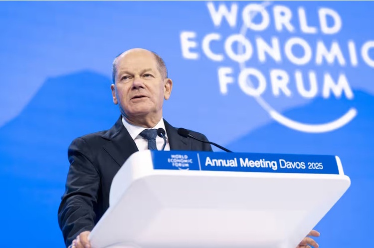 фото Michael Buholzer/EPA WEF 2025: Шольц після блокування 3 млрд євро української допомоги закликав продовжити підтримку України