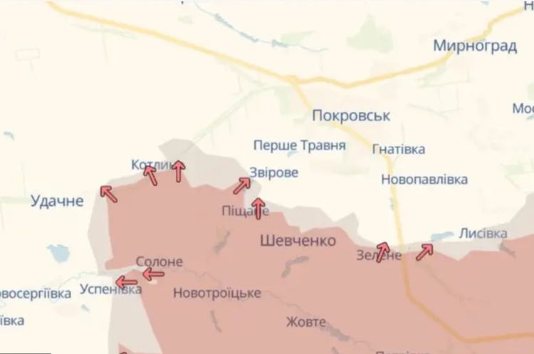 фото DR Наступ російської армії в Україні сповільнився майже вдвічі