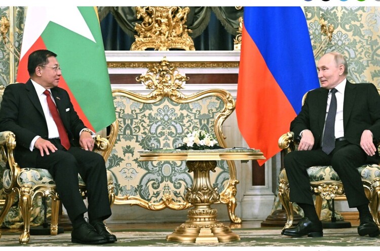 фото kremlin.ru путін заявив, що побудує АЕС в М'янмі після того, як очільник цієї країни назвав його «королем»