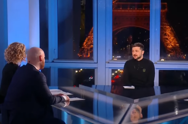 скріншот з відео Зеленський дав спільне інтерв'ю суспільним мовникам для Eurovision News: головне (доповнено)