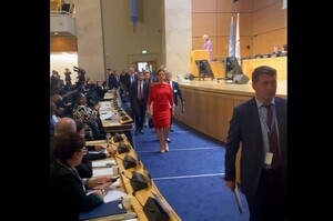 Учасники конференції спікерів у Швейцарії влаштували демарш російській чиновниці Матвієнко