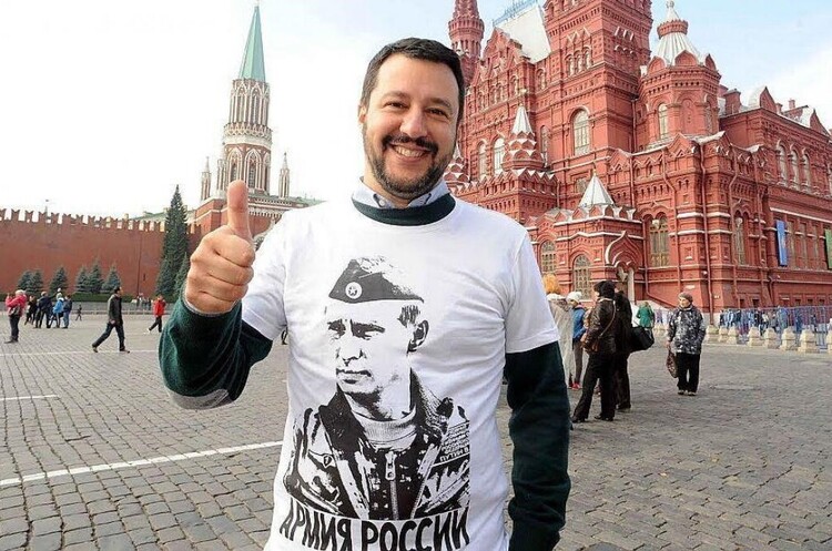 Матео Сальвіні у москві Між Італією і Францією виникло напруження через заяви Сальвіні про Макрона і Україну