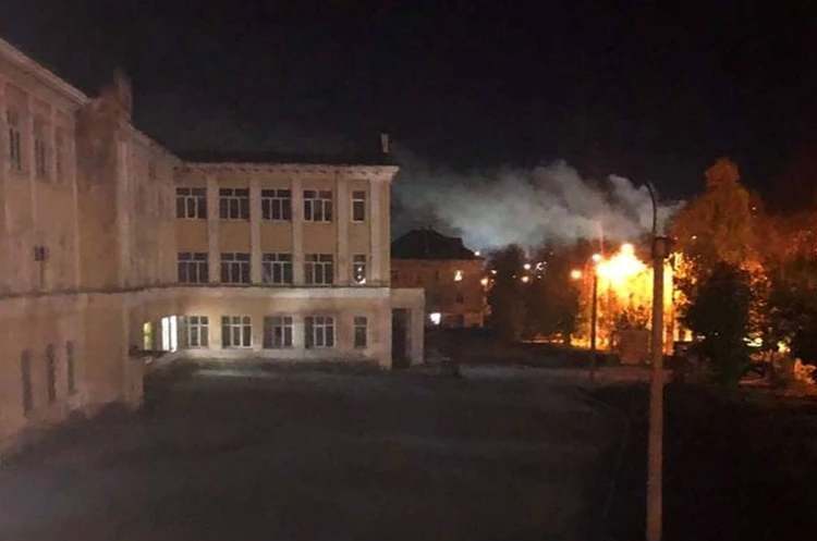 Фото: рос ЗМІ Дрони атакували хімзавод у Пермському краї рф